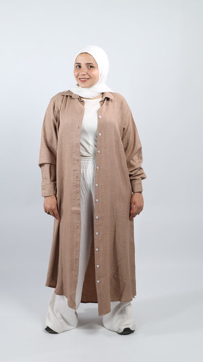 Long Shirt Beige