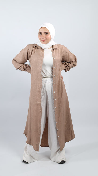 Long Shirt Beige