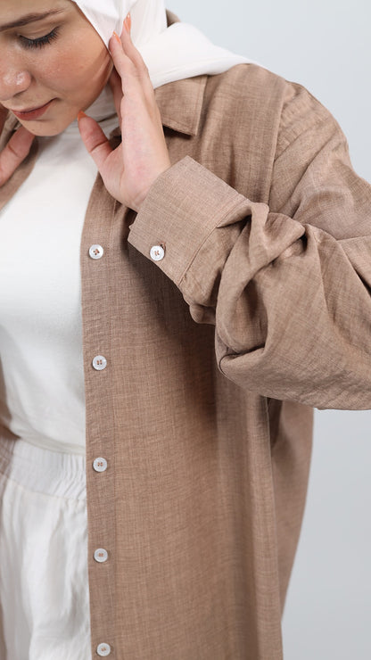 Long Shirt Beige