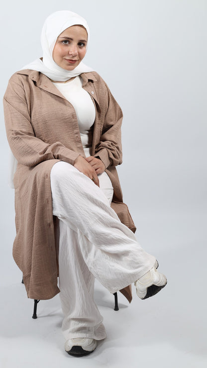 Long Shirt Beige