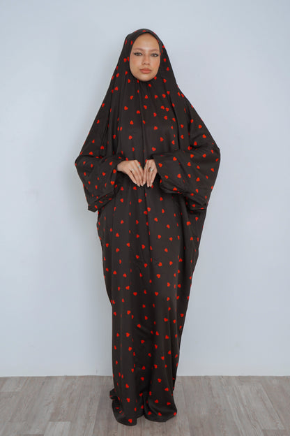 Mini Loves Black Pull-On Khimar