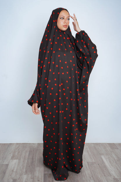 Mini Loves Black Pull-On Khimar