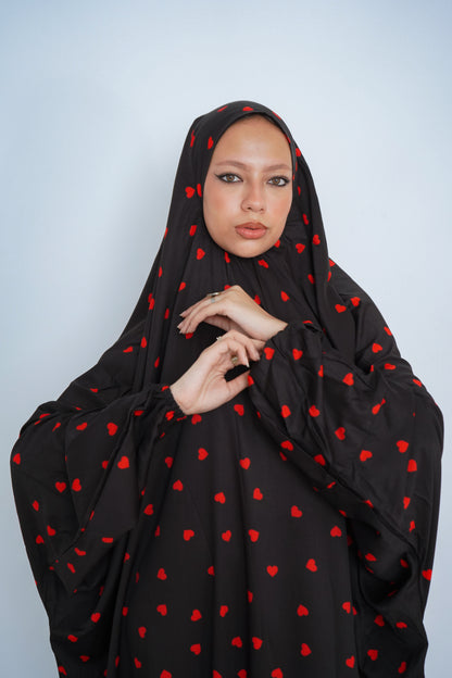 Mini Loves Black Pull-On Khimar