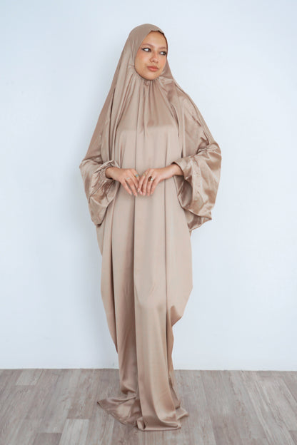 Beige Pull-On Khimar