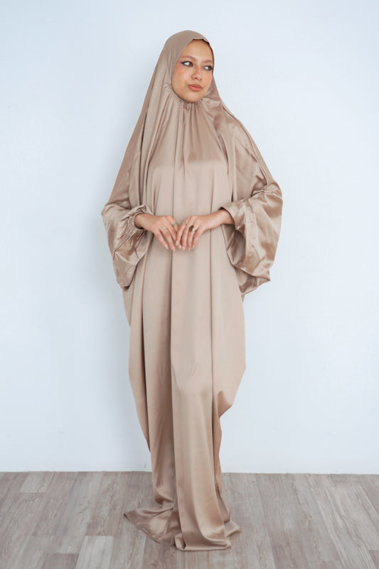 Beige Pull-On Khimar