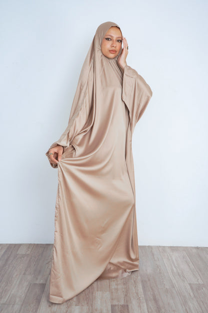 Beige Pull-On Khimar