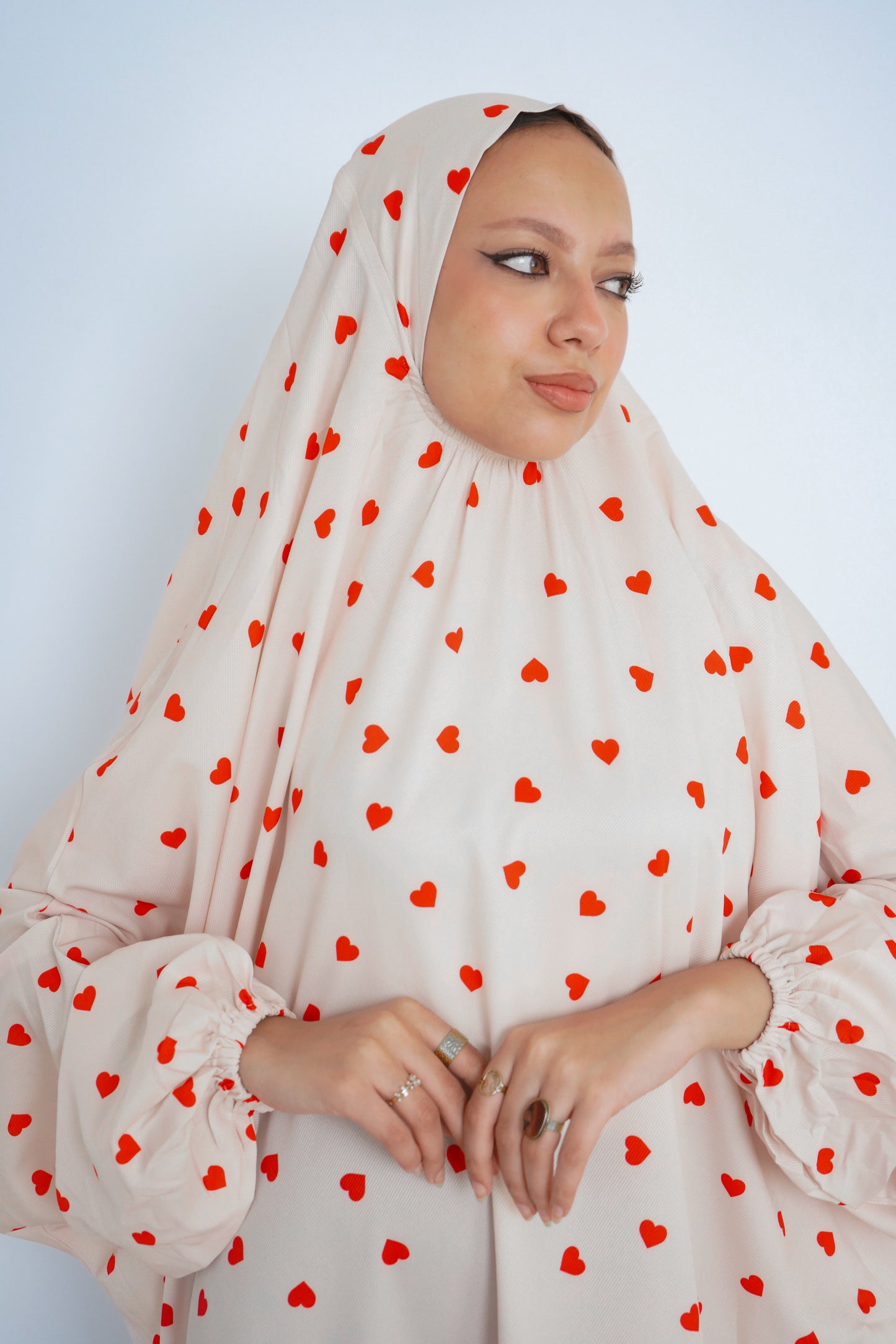 Mini Loves Red Pull-On Khimar
