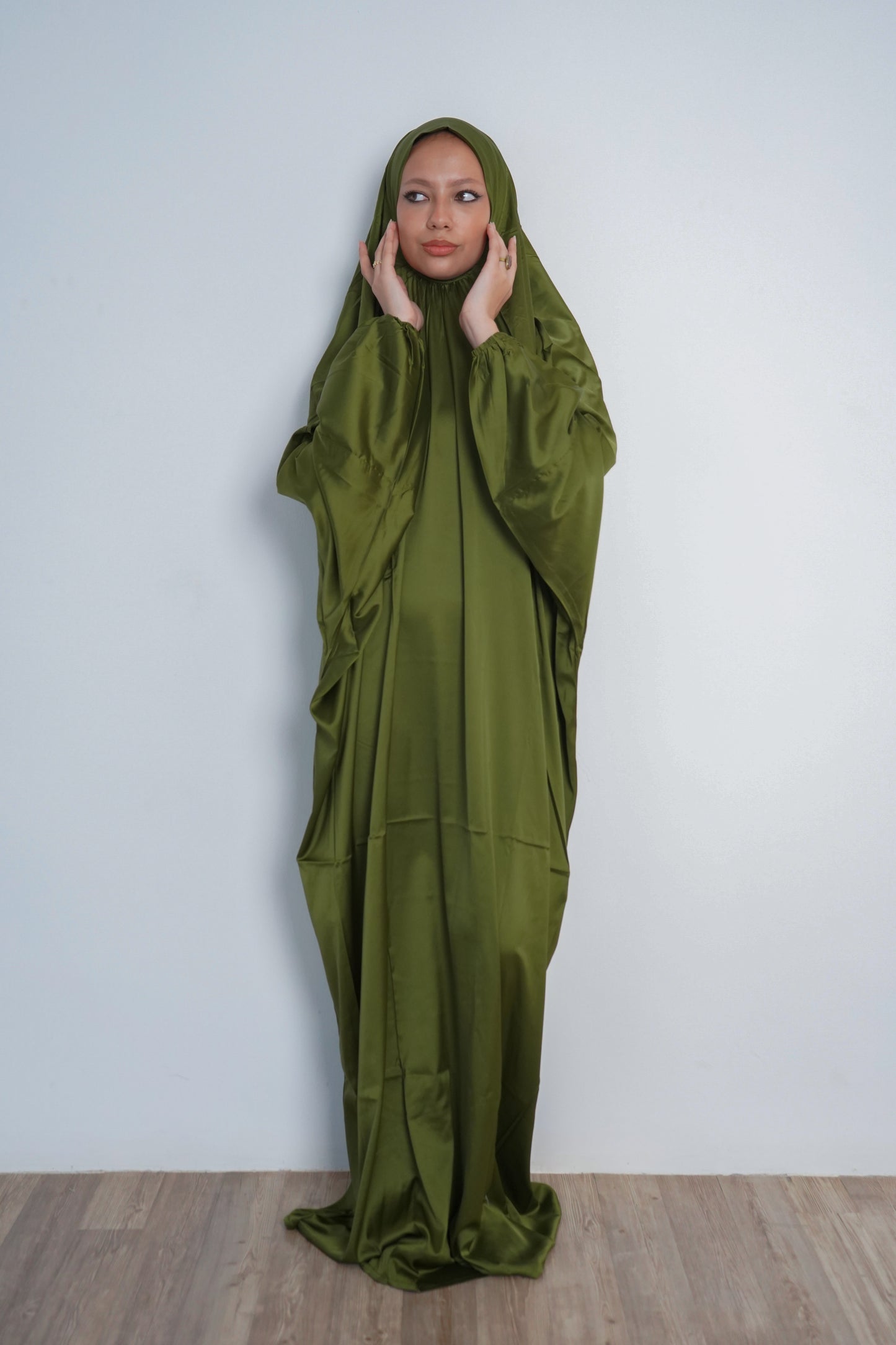 Olive Pull-On Khimar